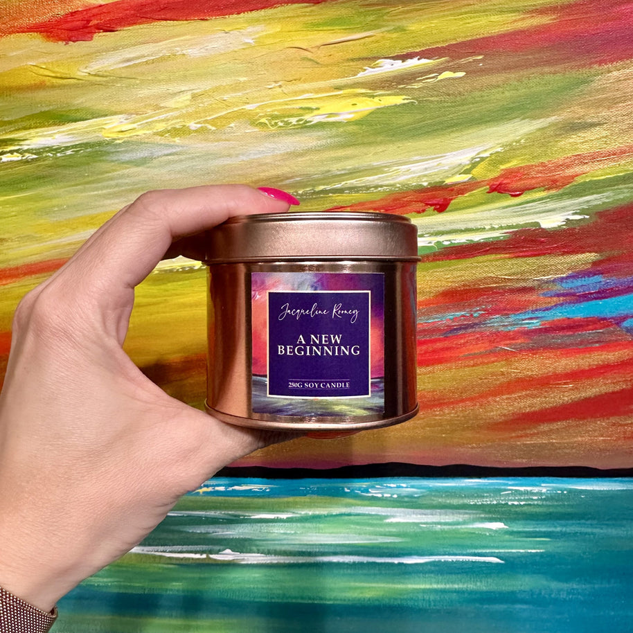 ‘A New Beginning’ candle tin
