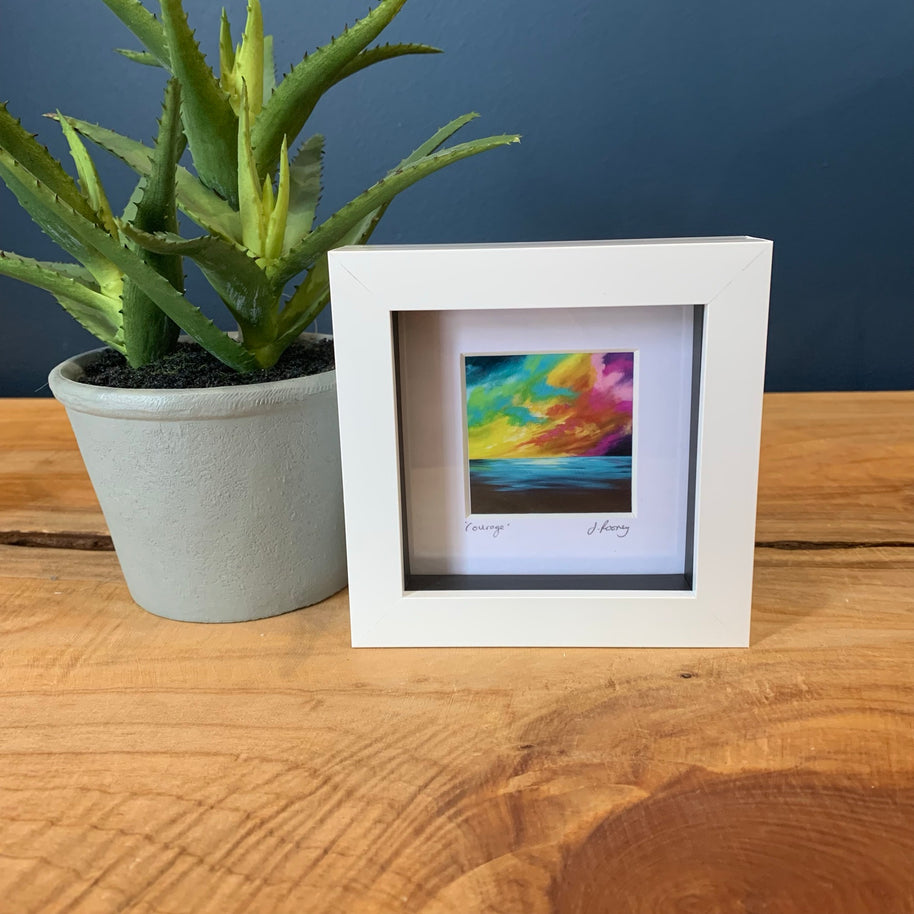 “Courage” mini framed print