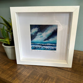 “Dance With The Waves” mini framed print