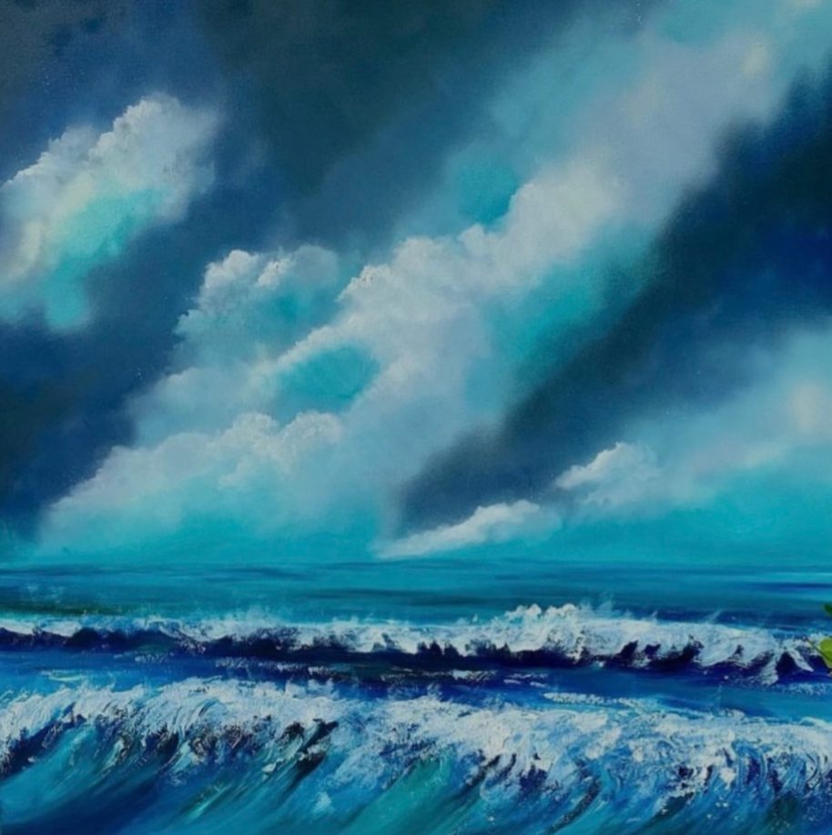 “Dance With The Waves” mini framed print