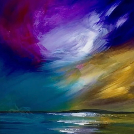 “Violet Dreams” mini framed print