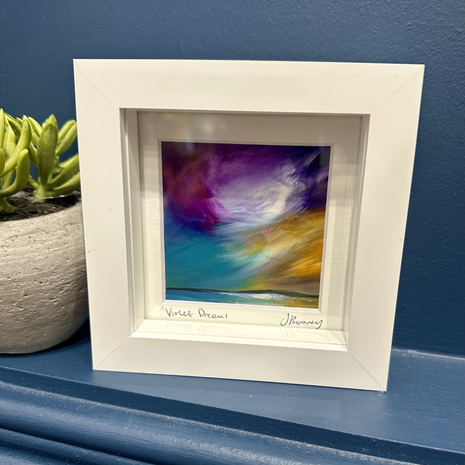 “Violet Dreams” mini framed print