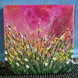 Bloom Into Tomorrow - Hand Embellished Canvas Print