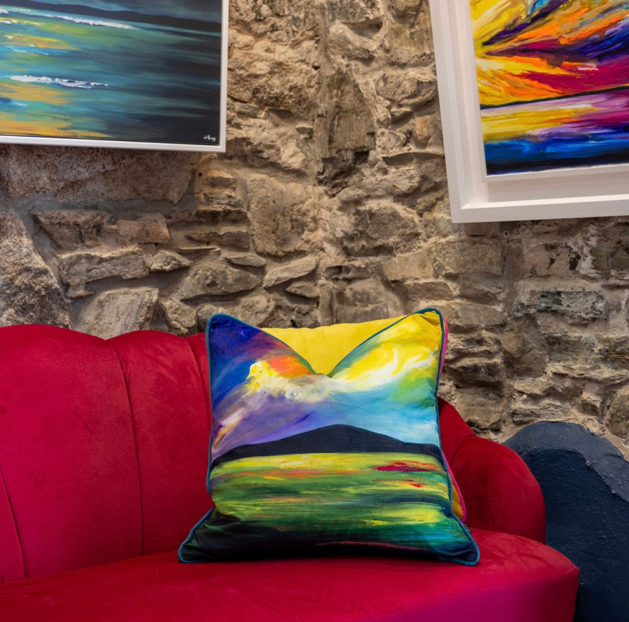 “Mourne Glow” Luxury Velvet cushion