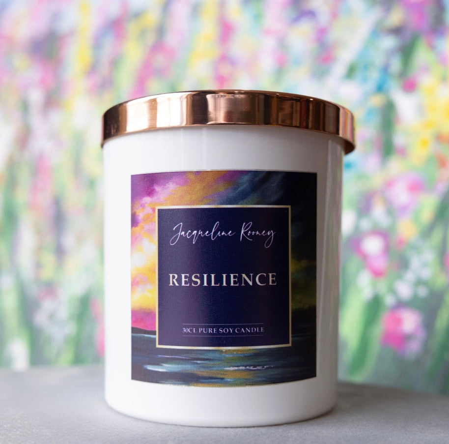 ‘Resilience’ Luxury White Soy Candle with Copper Lid (30cl)