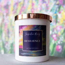 ‘Resilience’ Luxury White Soy Candle with Copper Lid (30cl)