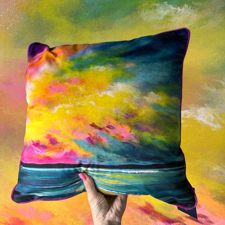 ‘Resilience’ luxury velvet cushion